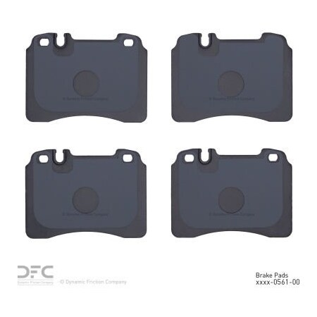 Dynamic Friction Co DFC 3000 Semi-Metallic Brake Pads - 1311-0561-00